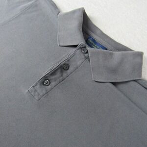 Joseph & Lyman Polo Shirt Mens Medium Gray Cotton Pique Short Sleeve